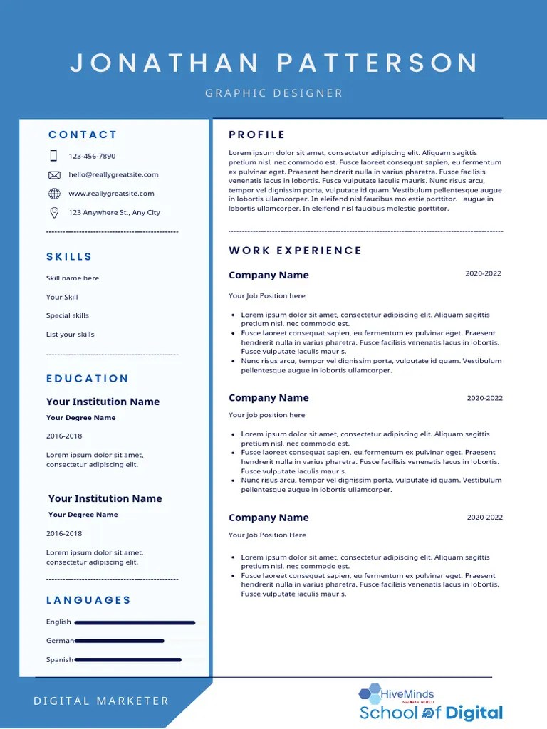 Resume template