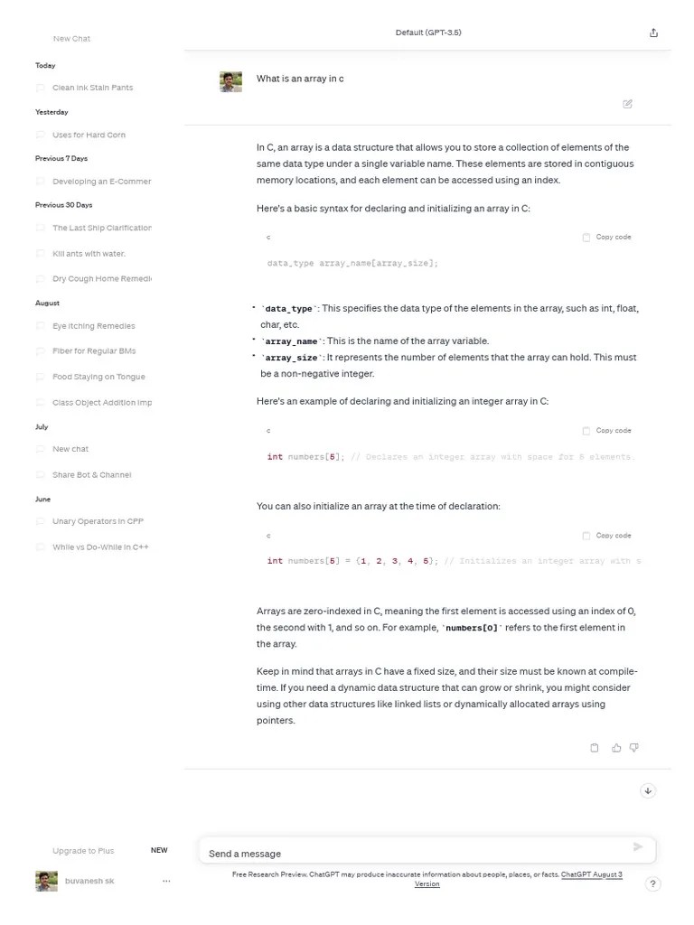 C Array Basics | PDF