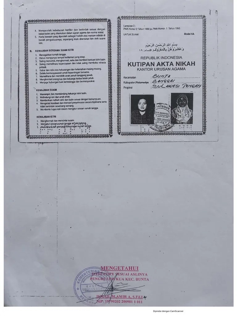 Akta Nikah | PDF