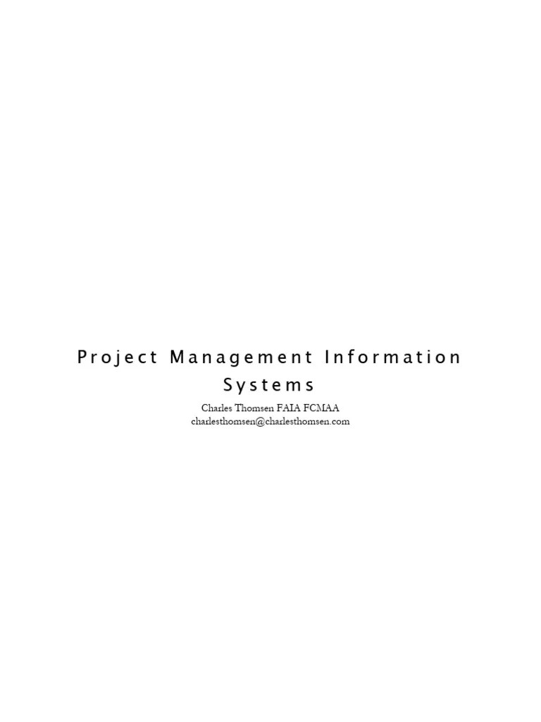 Project Management Information Systems | PDF | Information ...