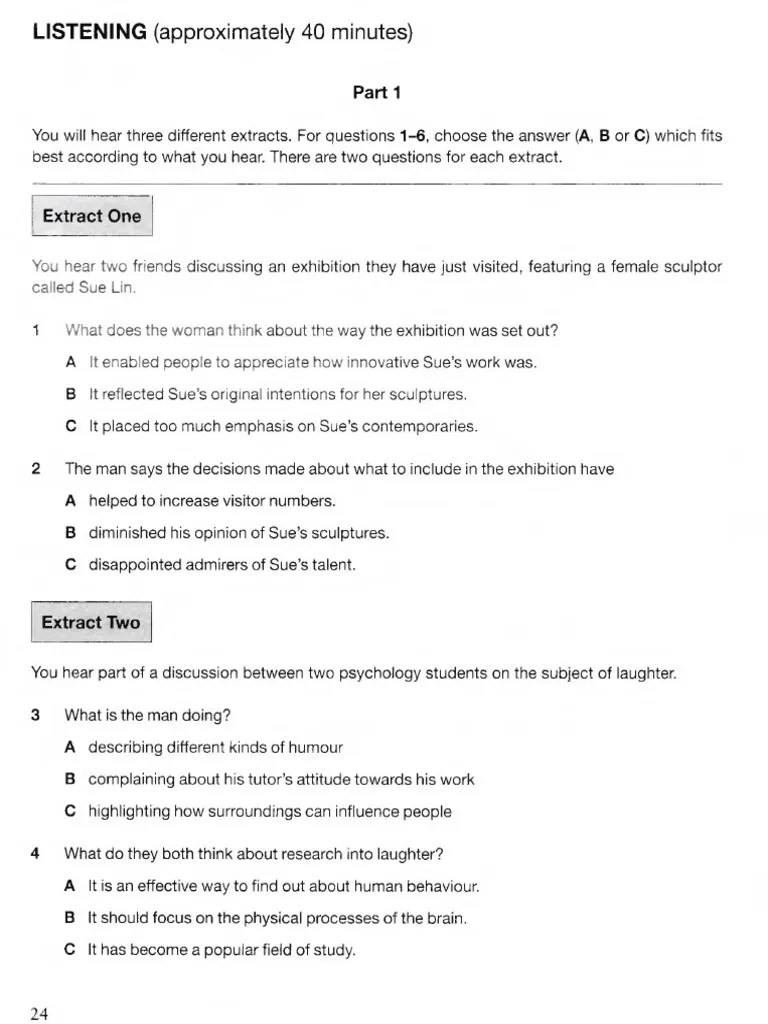 CAE Listening - Print | PDF