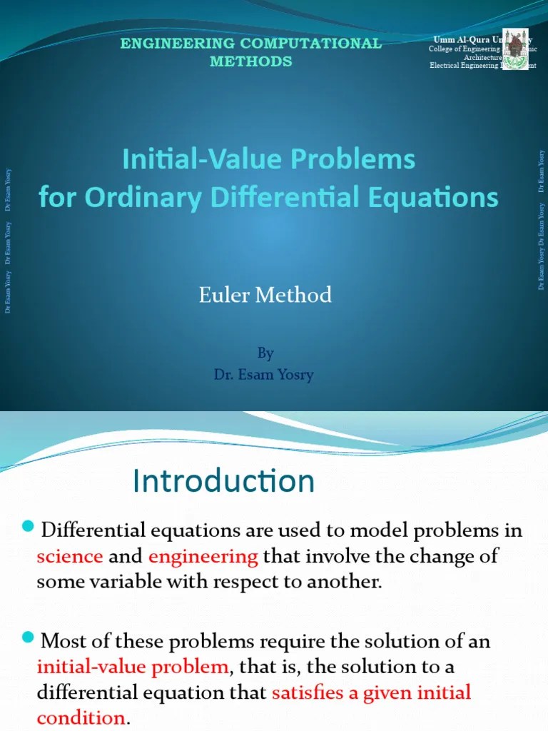 Lec#7-Euler ODE Solution | PDF