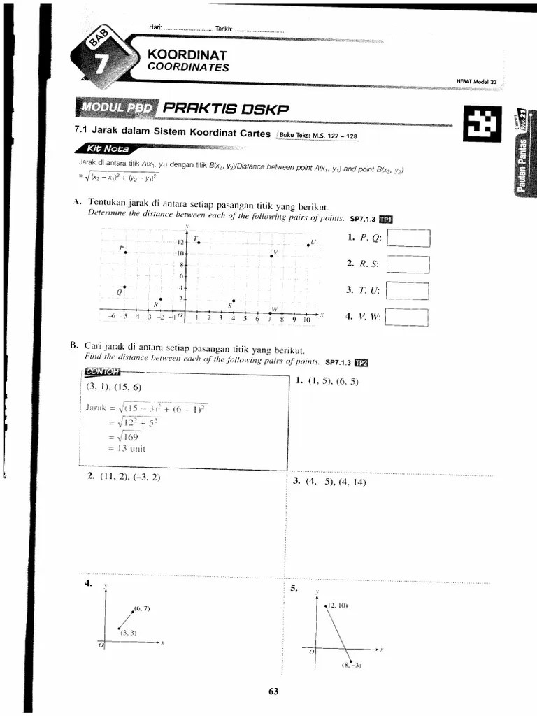 Chapter 7 (Coordinates) | PDF