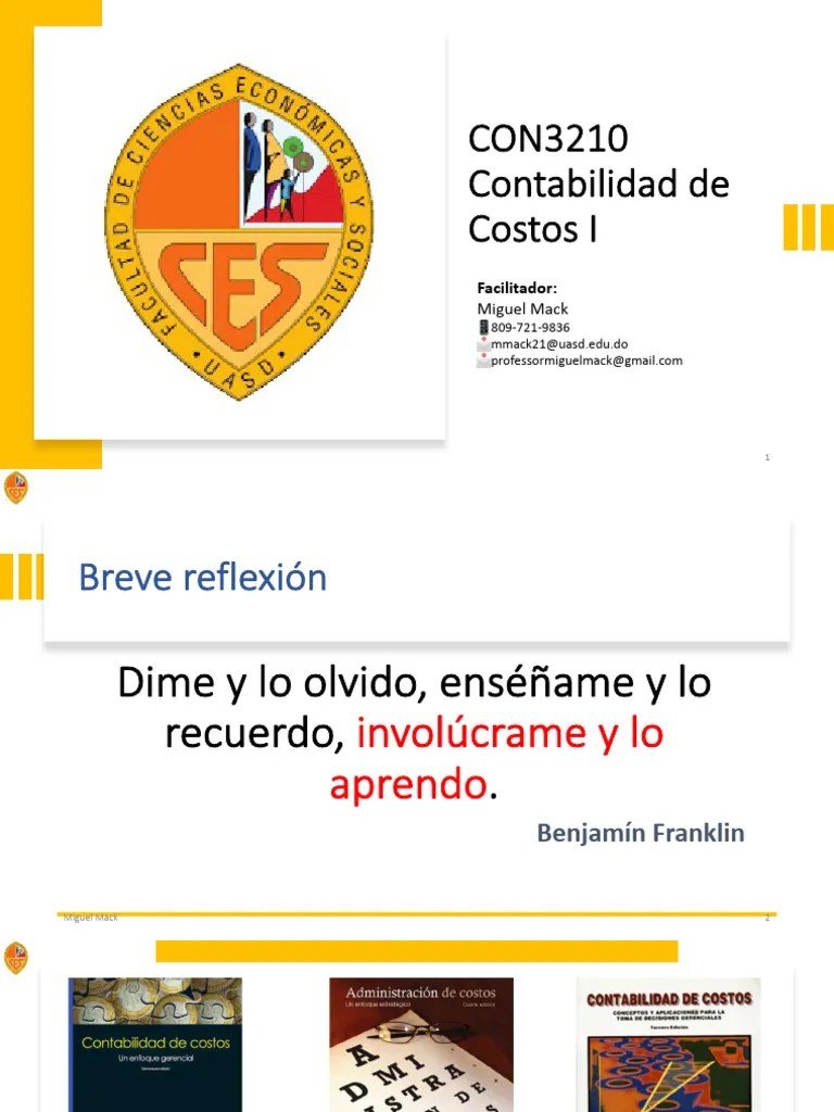 Unidad 1 - Introducción A La Contabilidad De Costos | PDF