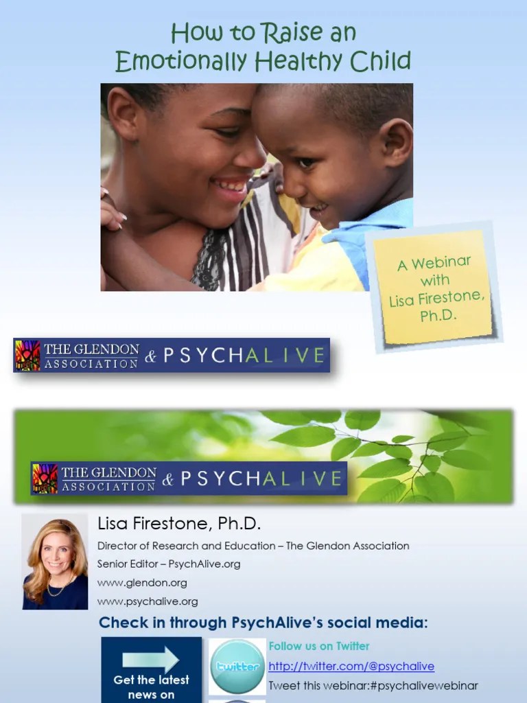 How To Raise Emotionally Healthy Children2 | PDF | Attachment Theory | Empathy