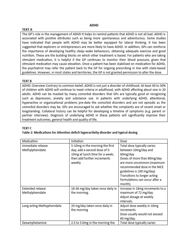 Reading Test - ADHD | PDF | Hearing Loss | Attention Deficit ...