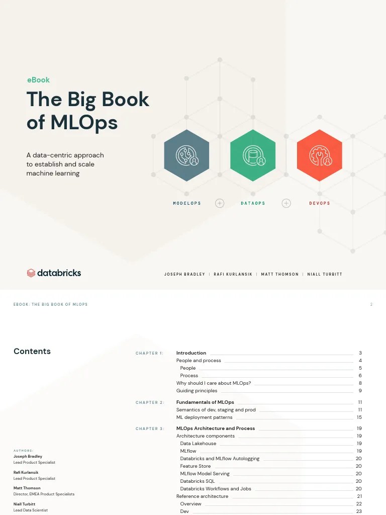 The Big Book Of Mlops | PDF | Machine Learning | Artificial Intelligence