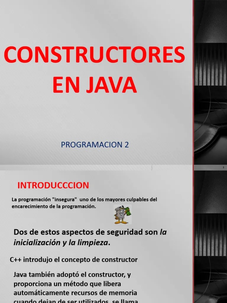 Constructor En Java | PDF