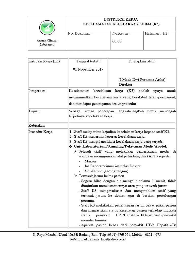 Ik - Keselamatan Kecelakaan Kerja (K3) | PDF