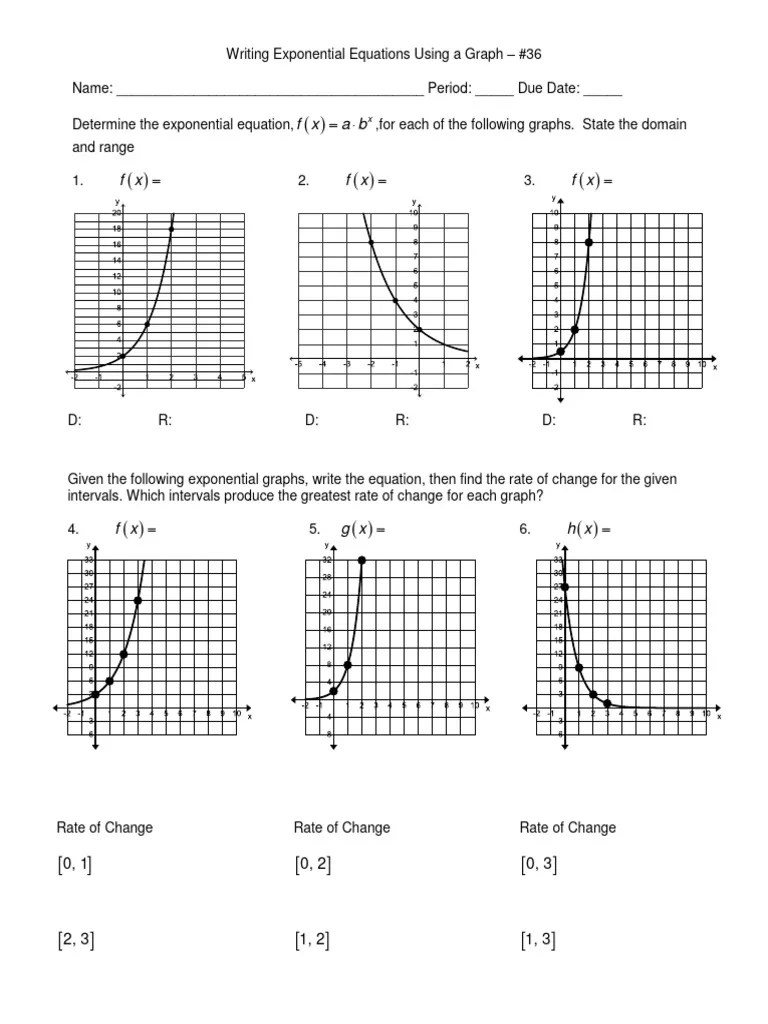 Exponential Graphs | PDF