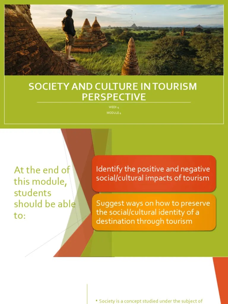 Tme Week 4 Socio Cultural Dimension Of Sustainable Tourism | PDF ...