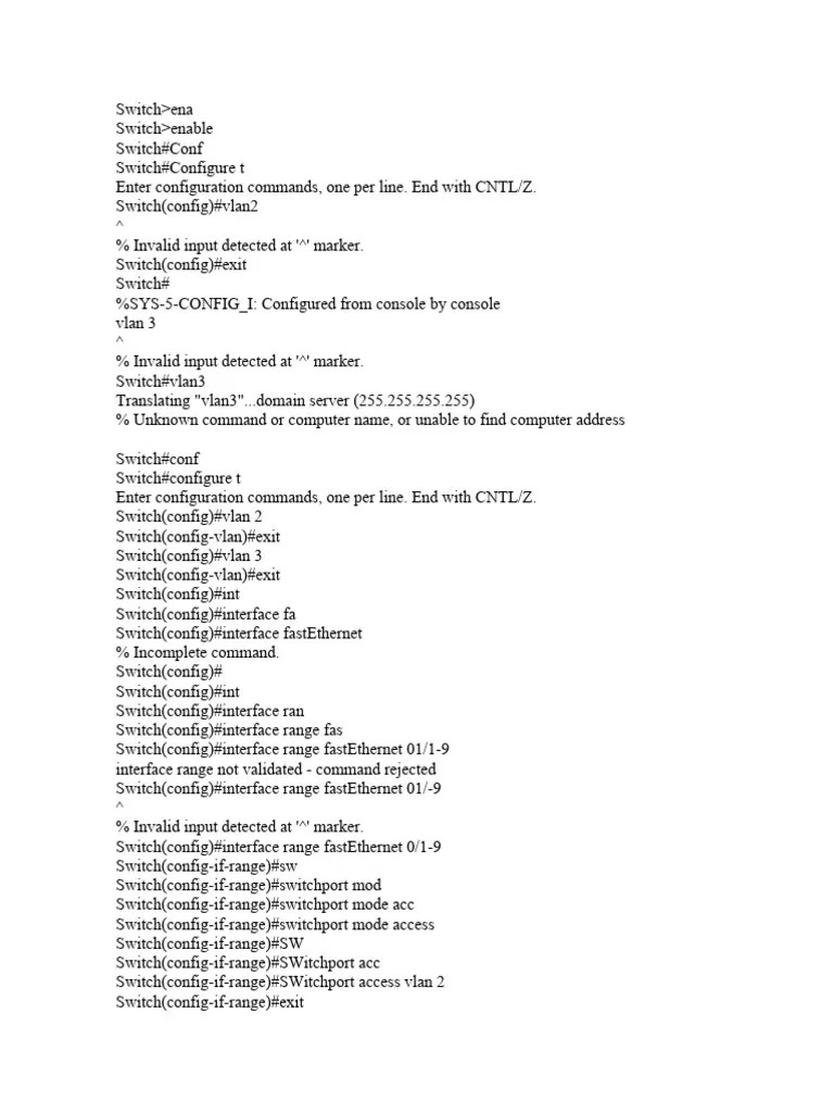 Switch | PDF | Network Switch | Command Line Interface