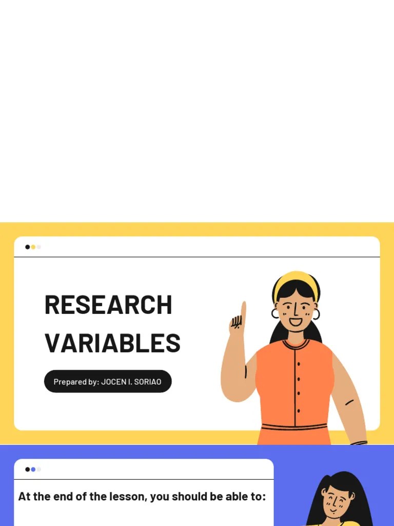 Lesson 3 - Research Variables | PDF | Probability Distribution ...