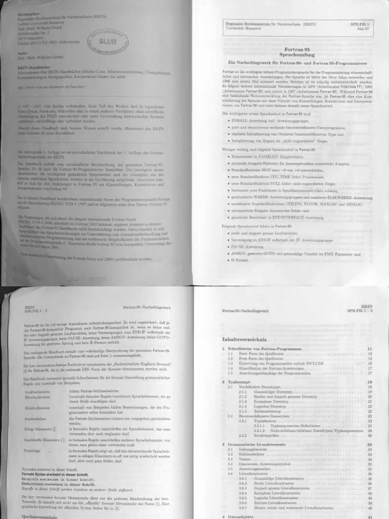 Fortran 95 Handbuch | PDF