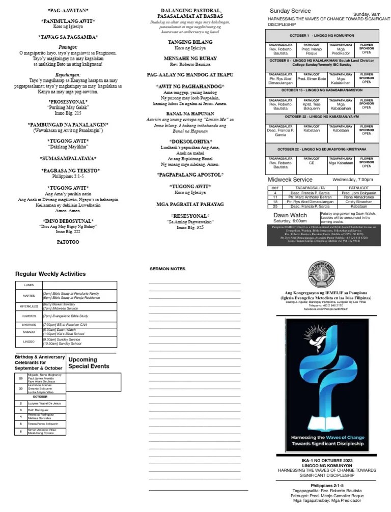 October 1 - 2023 - 1st SUNDAY | PDF