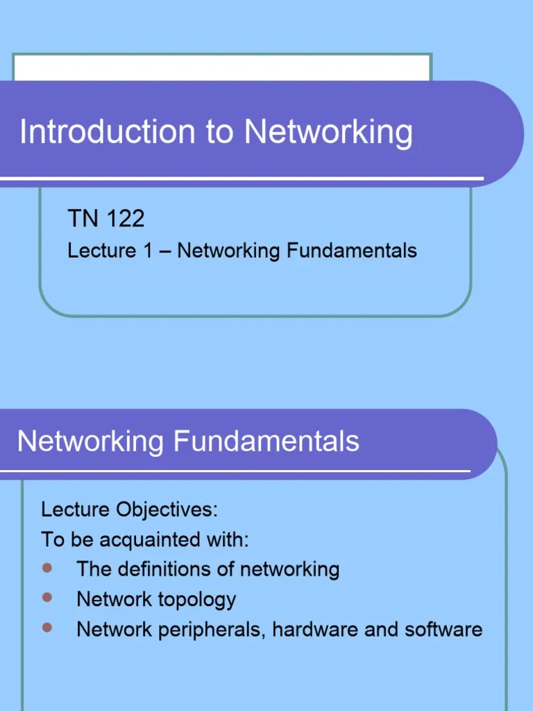 Lecture - 01 Introduction-To-Computer-Networking | PDF