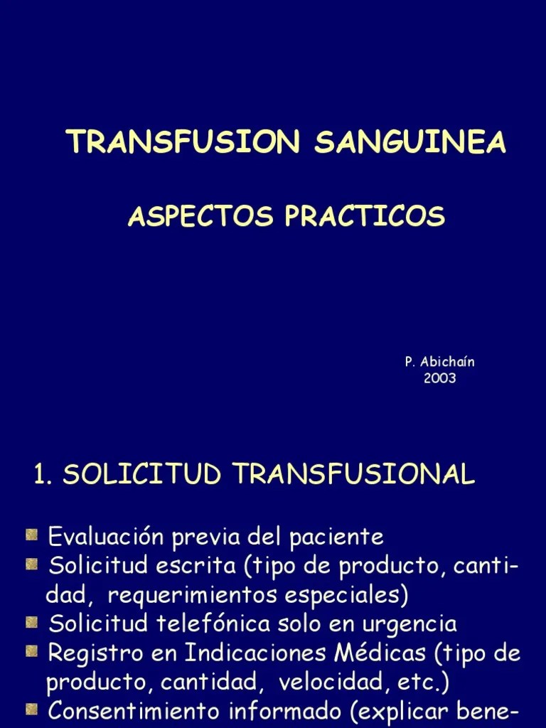 Transfusiones | PDF | Transfusión De Sangre | Sangre