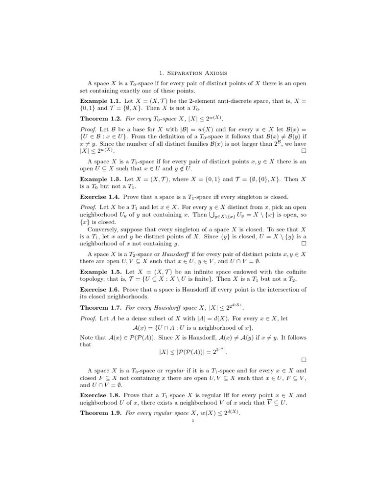 Topology Notes 00 | PDF | Topological Spaces | Topology
