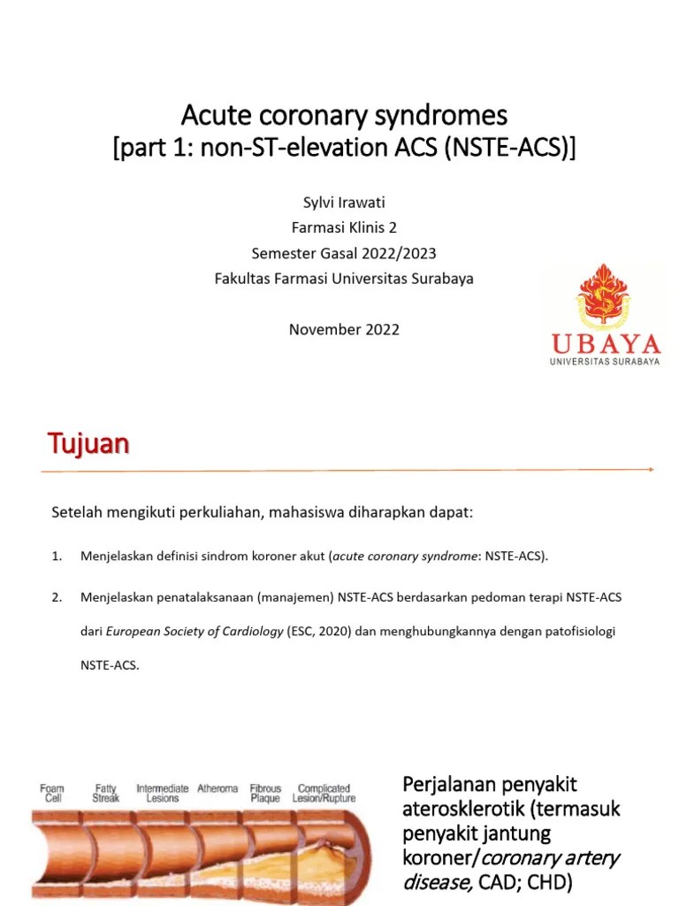 Acute Coronary Syndromes1 | PDF | Coronary Artery Disease | Myocardial Infarction