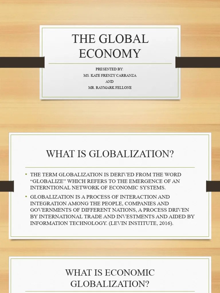 The Global Economy | PDF
