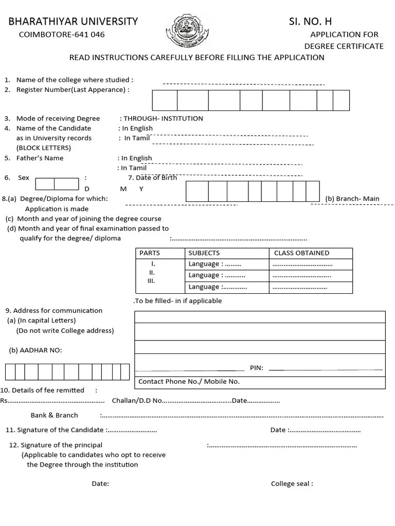 Bharathiyar University Si | PDF