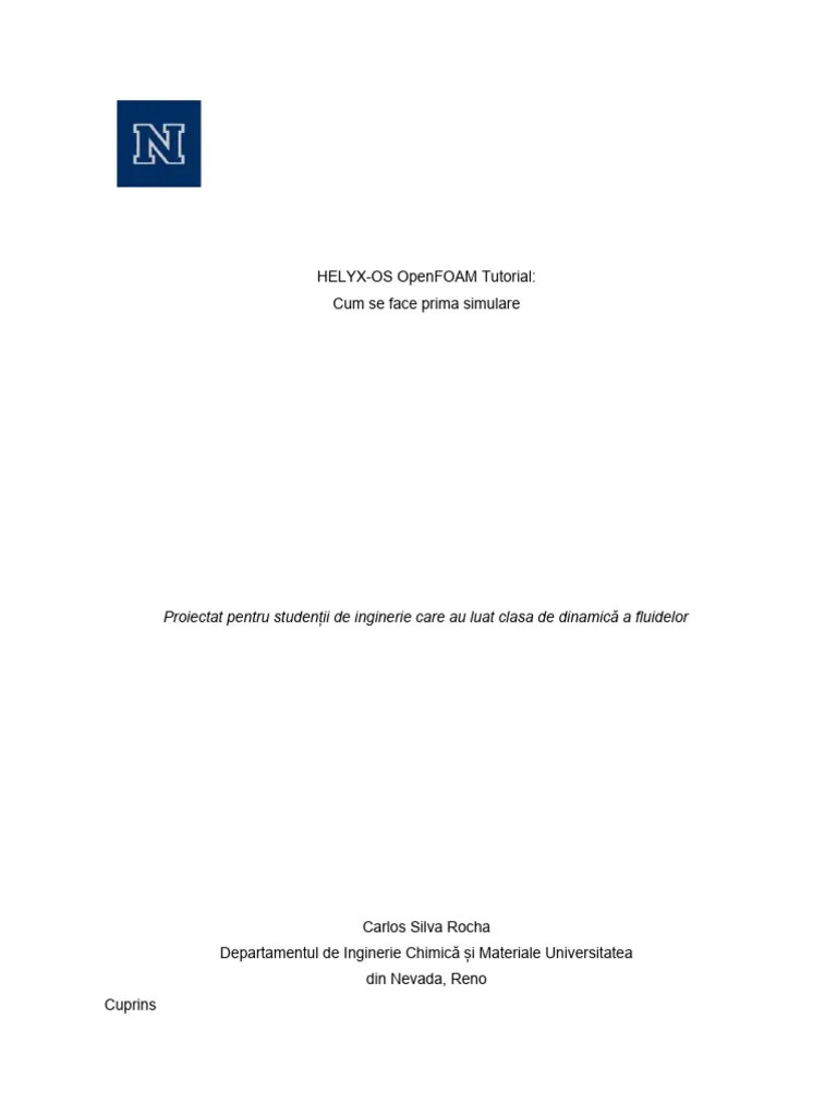 Tutorial HELYX-OS OpenFoam - Rev1 | PDF