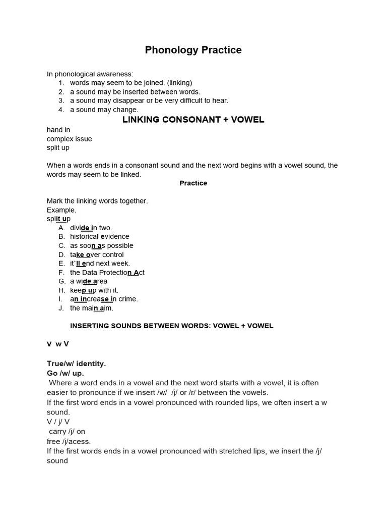 Sounds In Connected Speech | PDF