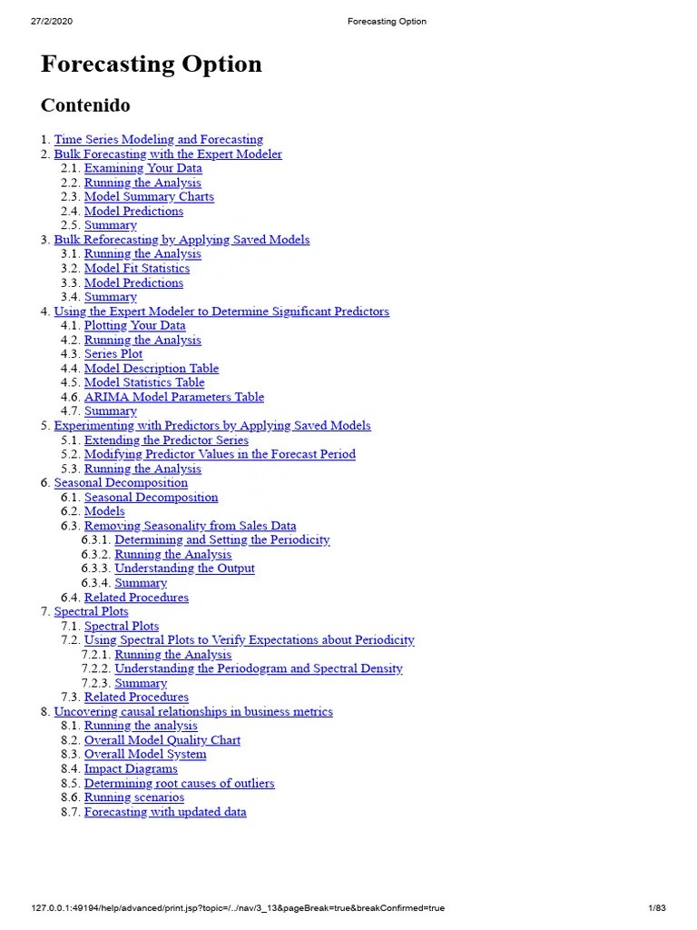 13 Forecasting Option | PDF | Autoregressive Integrated Moving Average | Forecasting