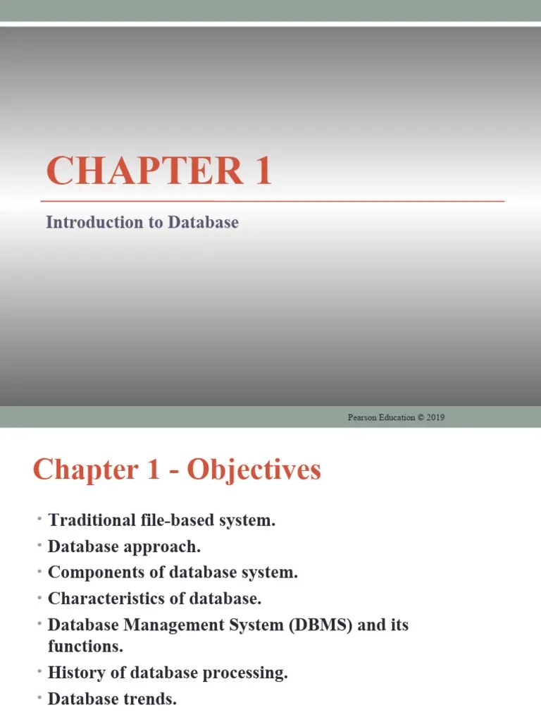 Chapter 1 Introduction To Database | PDF | Databases | Sql