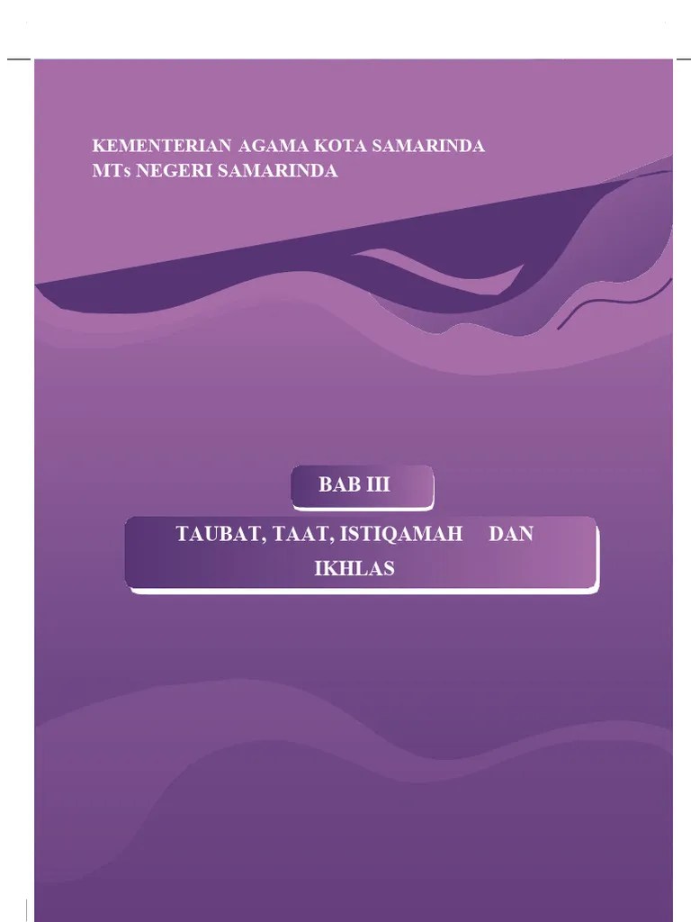 Modul Akidah Akhlak 7 Bab 3 | PDF
