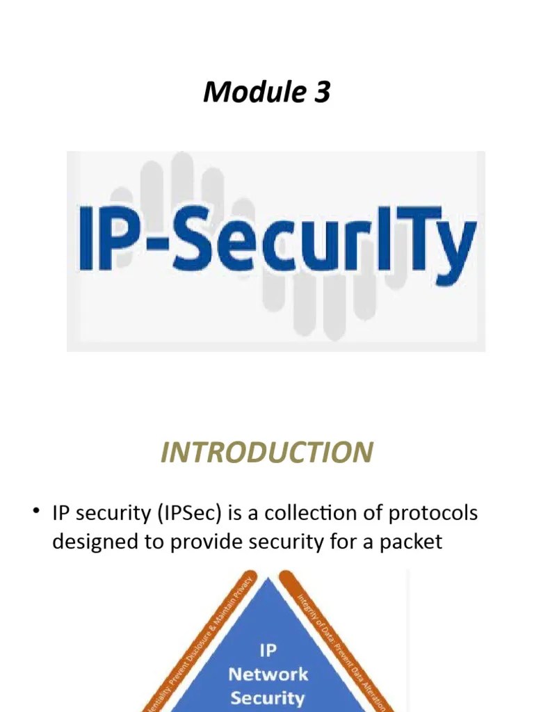 Module 3 NS | PDF | Internet Protocols | Internet Standards