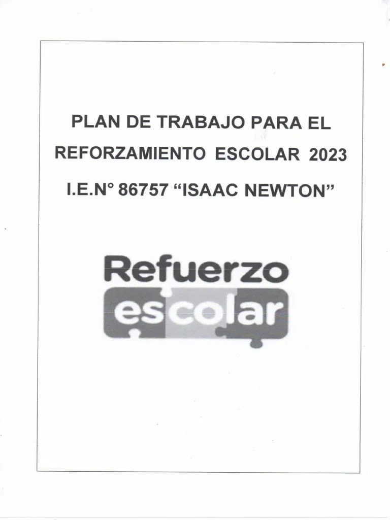 Plan Refuerzo | PDF