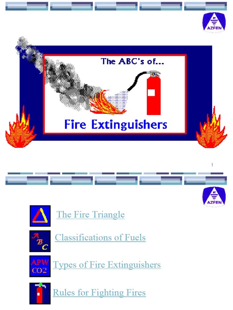 Fire Extinguishers | PDF | Fires | Chemistry
