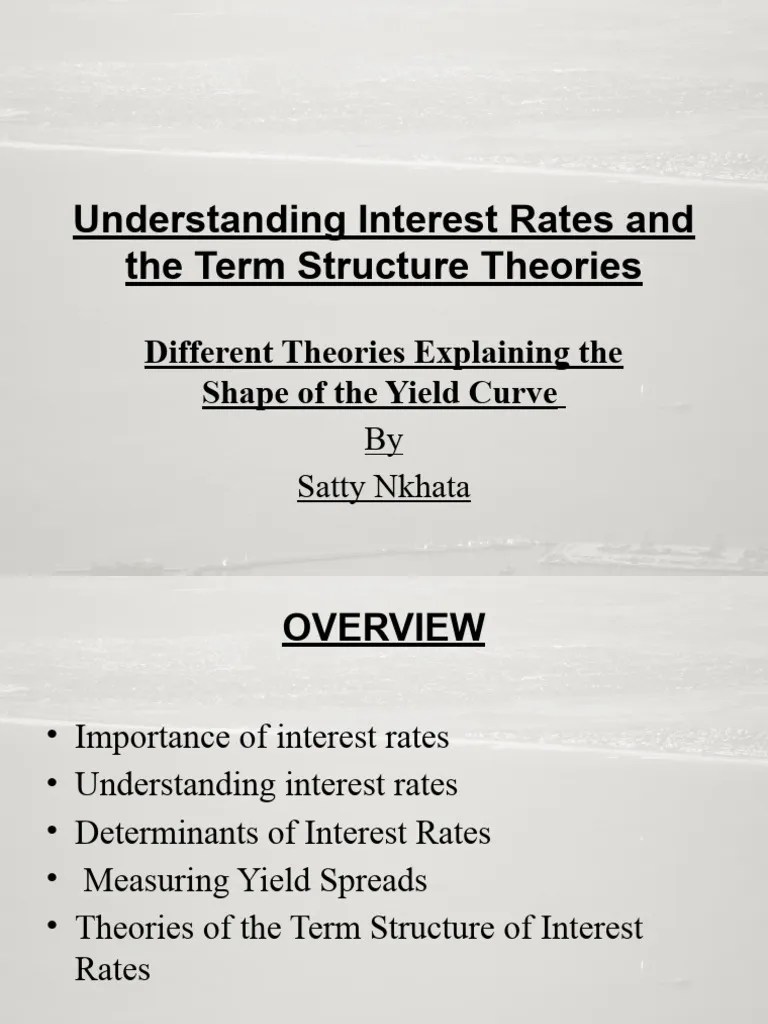 Term Structure Of Interest Rates | PDF | Yield Curve | Financial Risk