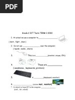 ICT Grade 3 Exam | PDF | Input/Output | Computer File
