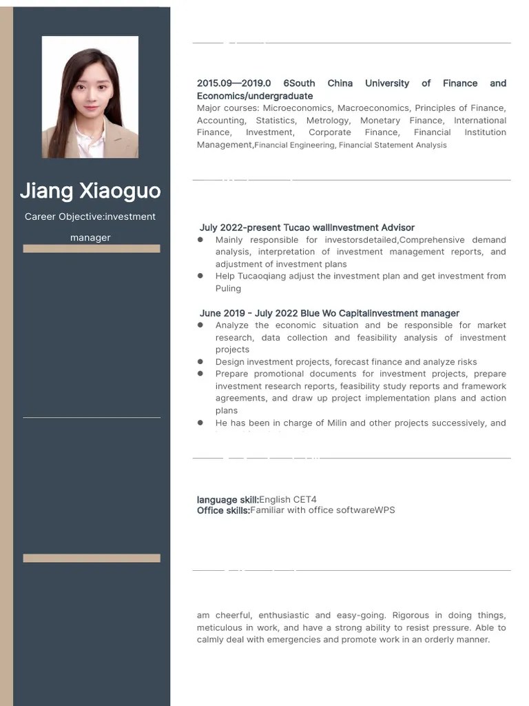Resume For Simple Graduate | PDF