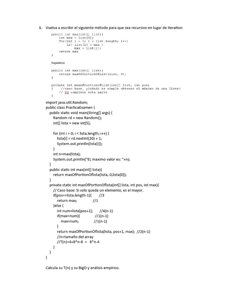 Examen Parcial Para Practicar 2023II | PDF