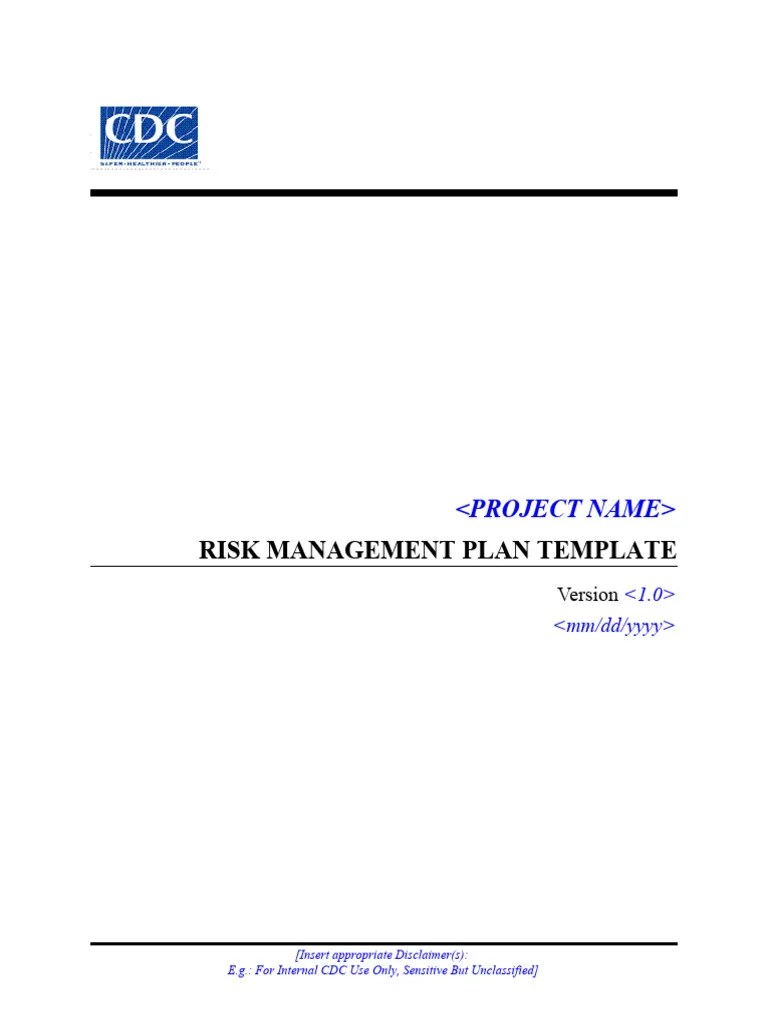 Risk Management Plan Template | PDF | Risk | Risk Management