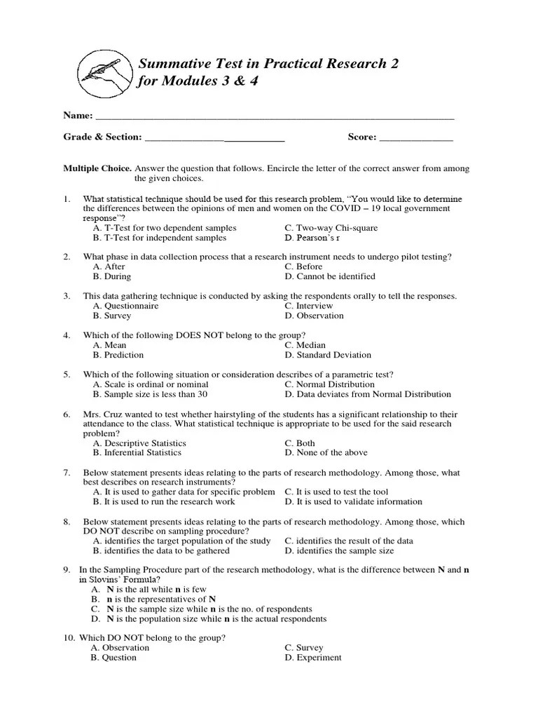 Module 3 4 Summative Assessment | PDF | Statistics | Survey Methodology