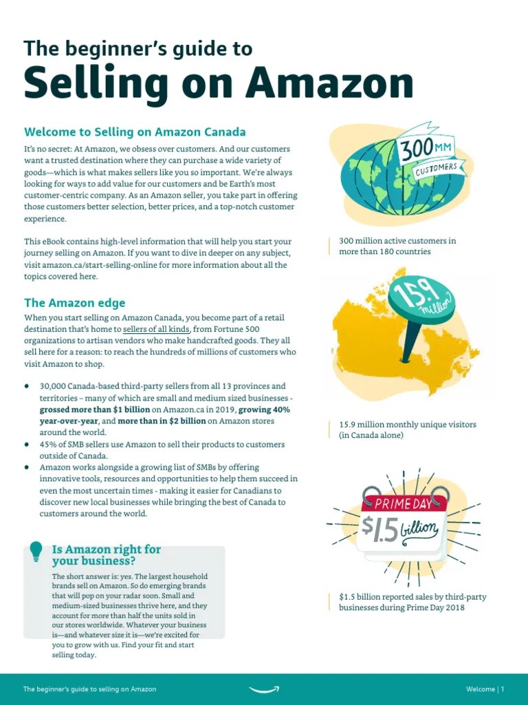 Beginners Guide To Selling On Amazon CA | PDF | Brand | Fee
