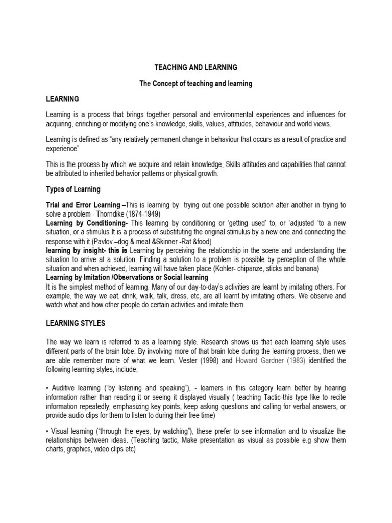 General Teaching Methods | PDF