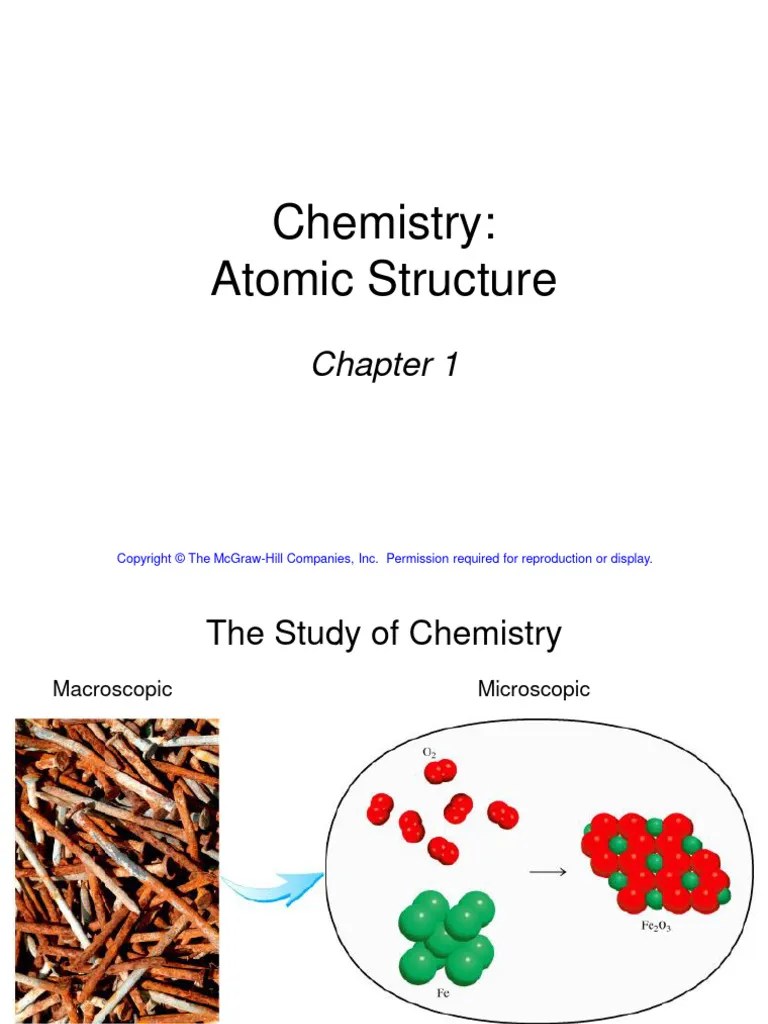 Chapter 1 Atomic Structure | PDF