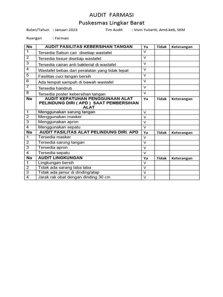Form Monitoring PPI Farmasi | PDF