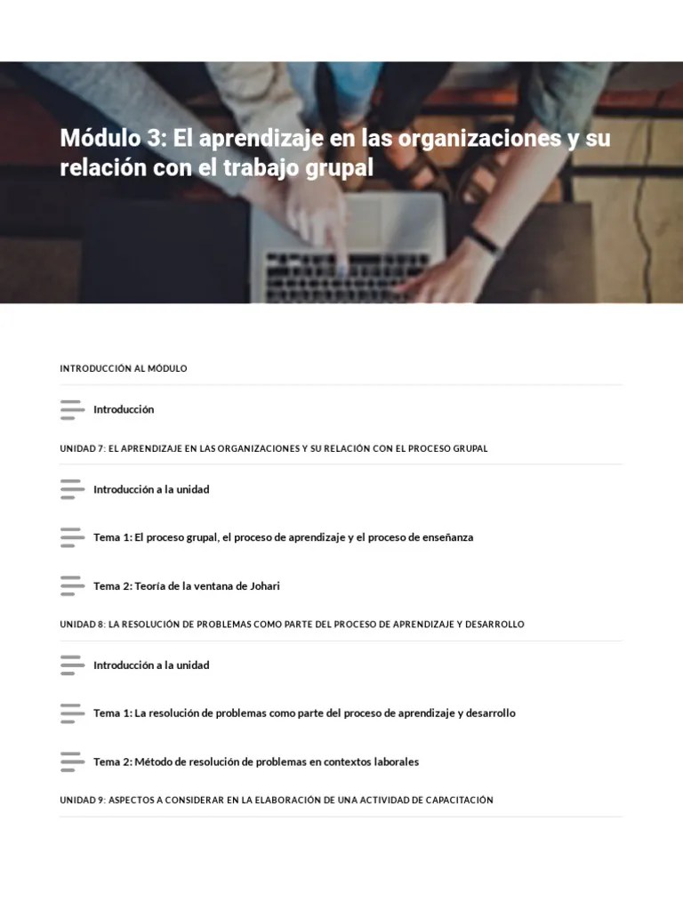 Modulo 3 | PDF | Aprendizaje | Enseñando