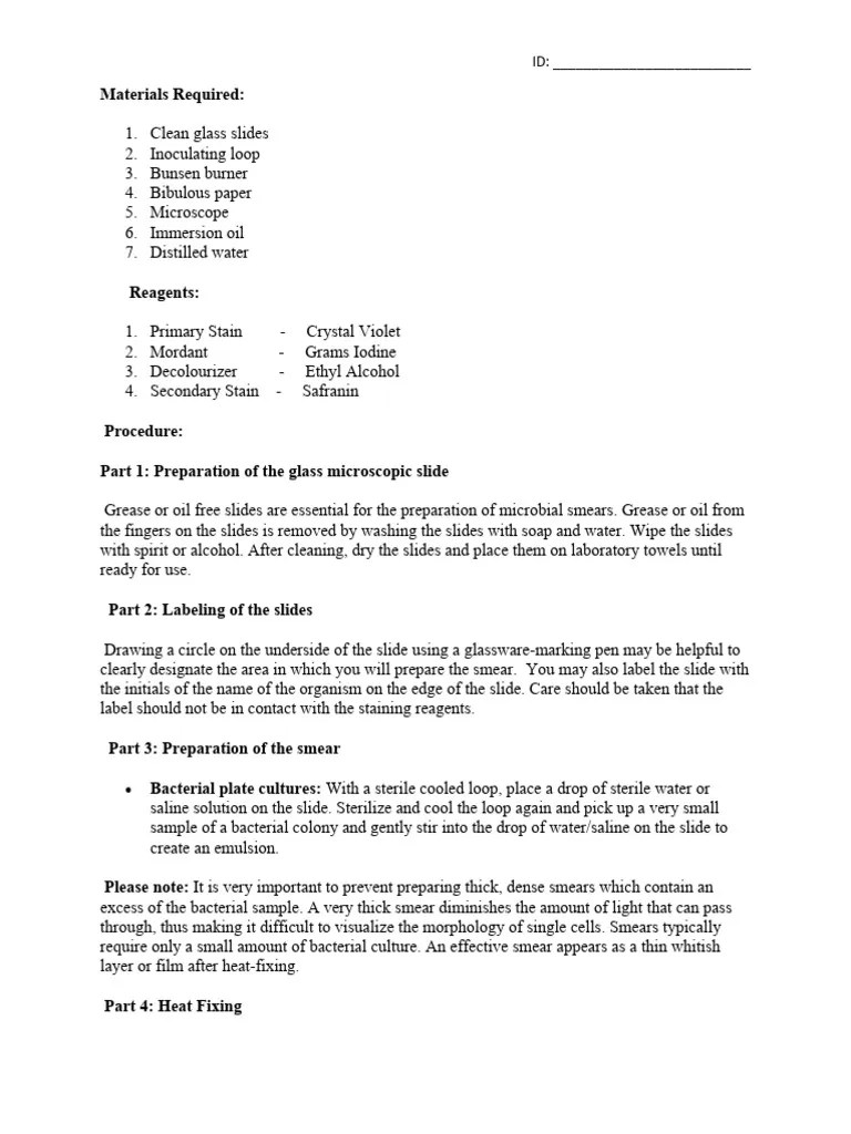LAB WEEK 4 Gram Staining | PDF | Staining | Gram Positive Bacteria