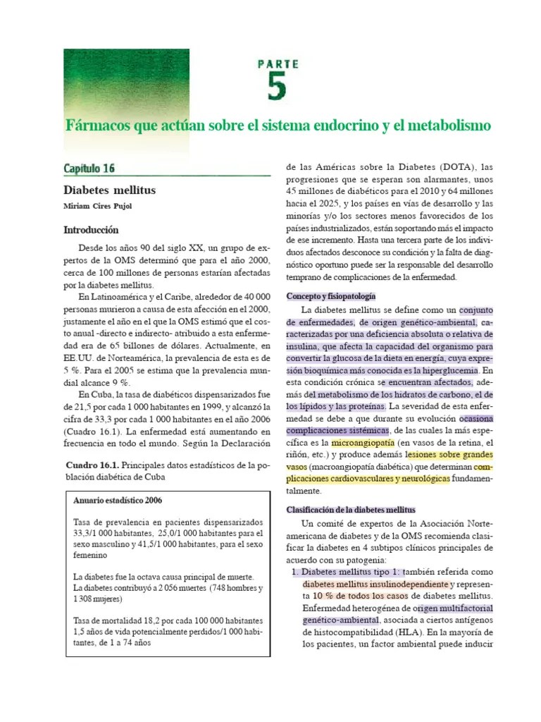 Farmacología De La Diabetes-1 | PDF