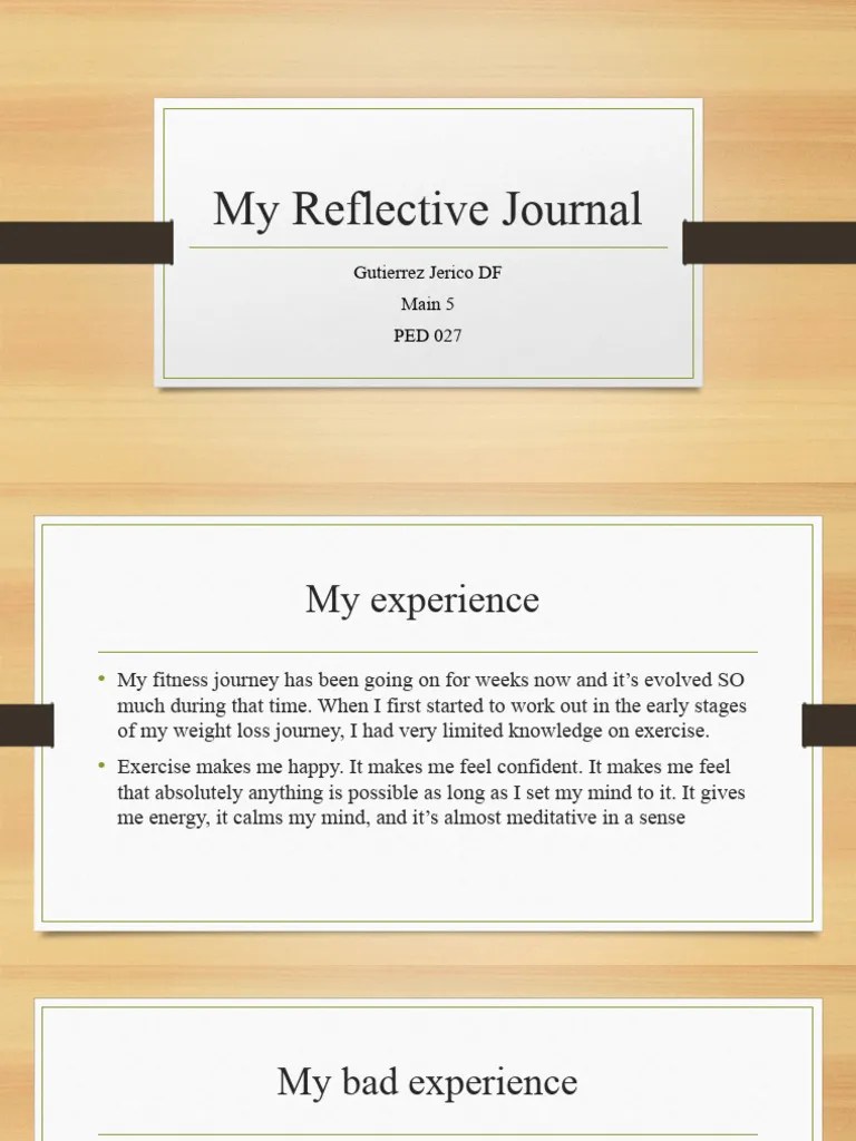 Reflective Journal | PDF