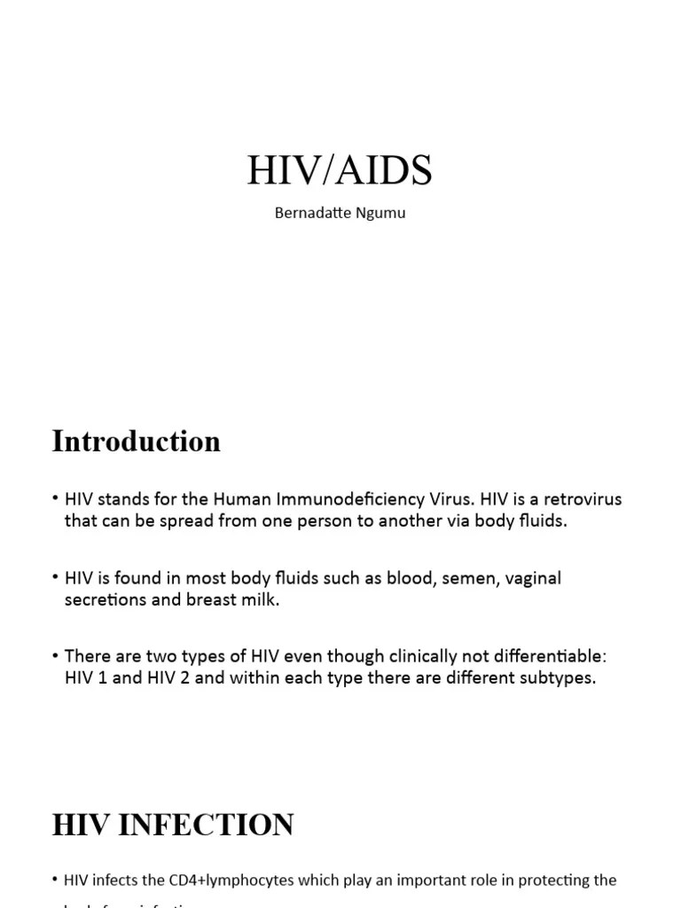 HIV And AIDS | PDF