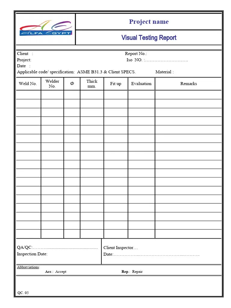 VT Report Piping | PDF