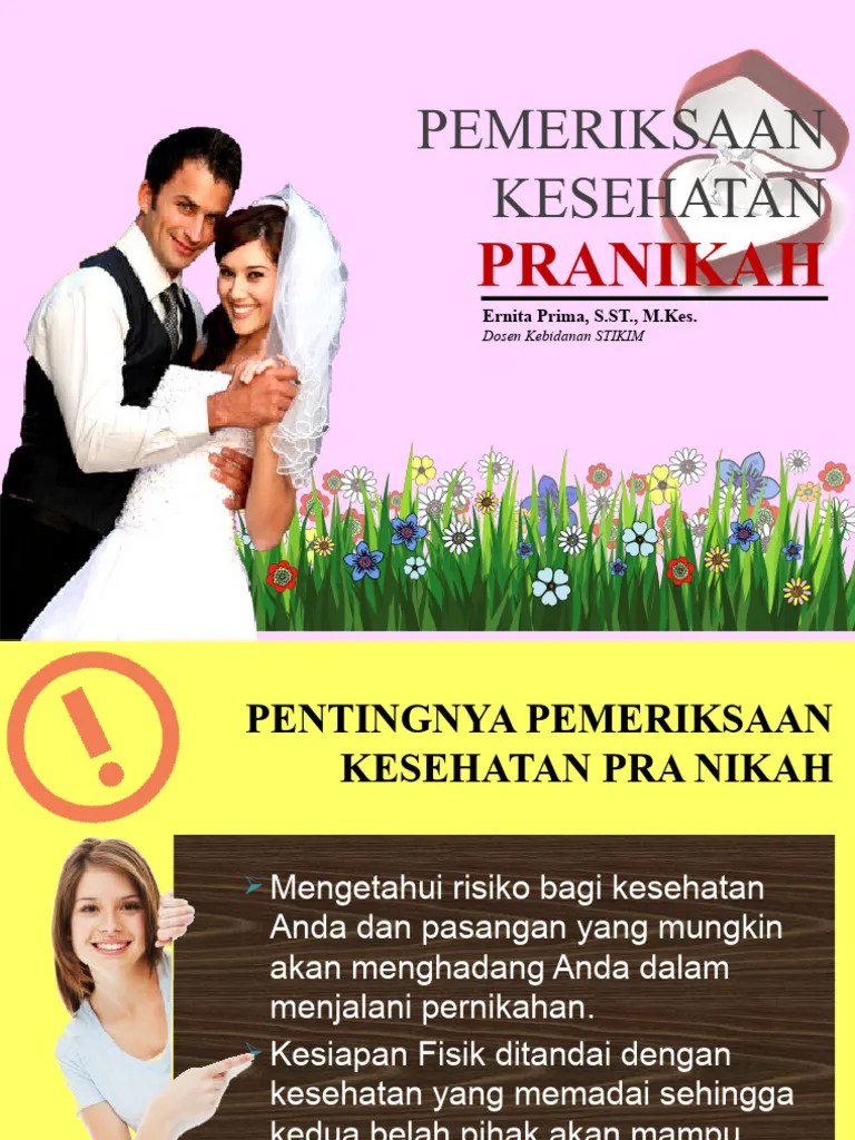 Pemeriksaan Kesehatan Pra Nikah | PDF